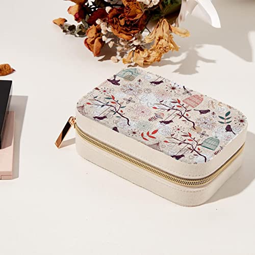 Coffret à bijoux fleurs et plantes finitions soignées - 8