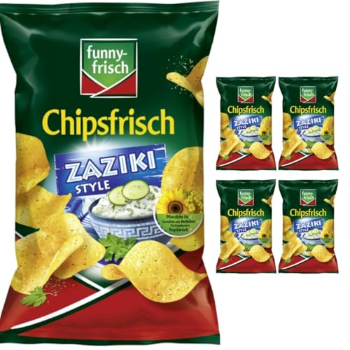 Mit Pufai Grocery, Funny-frisch Chipsfrisch Zaziki Style Chips Cracker 150 gramm x 5 Stück Mit Pufai Grocery, Funny-frisch Chipsfrisch Zaziki Style Chips Cracker 150 gramm x 5 Stück