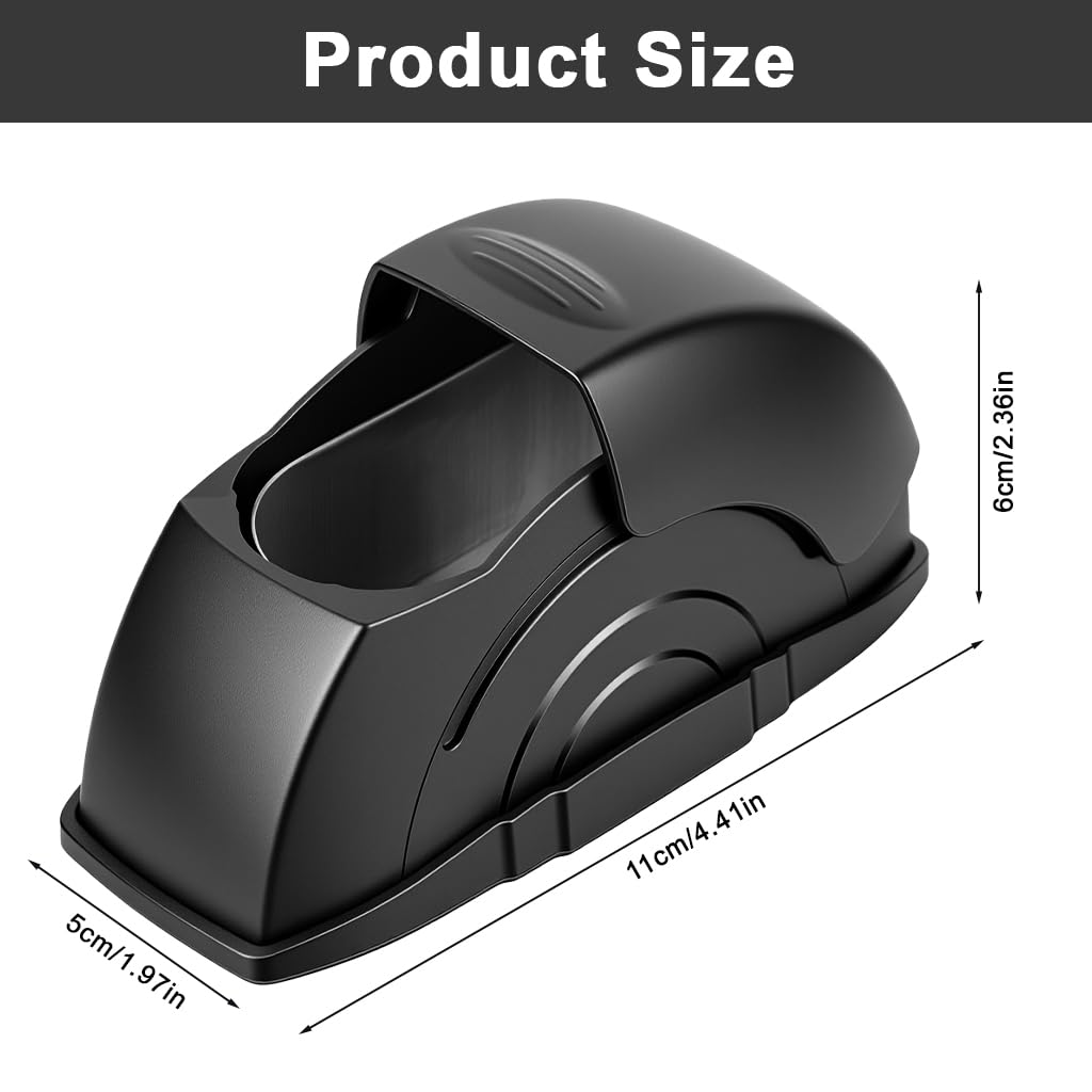 STHIRA® Car Ashtray with Metal Liner, Stylish Snail-Shaped Ash Tray with Flip Open Lid, Smoke-Free Anti-Odor Smoke Tray, Compact Ash Bin for Car Door, Dashboard
