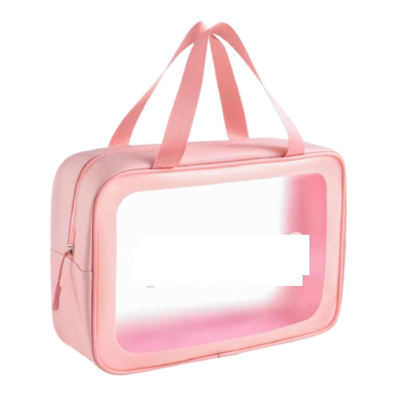 Porta Trucchi Pochette Trucchi Borsa da Toilette da Viaggio Trasparente Borsa for Cosmetici Borsa da Toilette da Viaggio Trasparente da Donna Trousse Trucchi Donna(Pink,30cm)