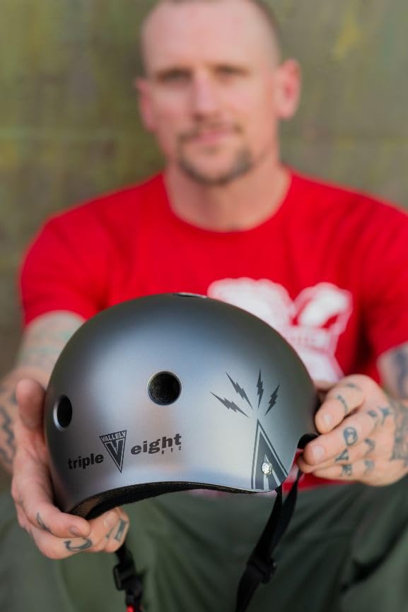 Image of Triple Eight Certified Sweatsaver Helmet for Skateboarding, BMX, Roller Derby, Roller Skating, Inline Skating, Scooter and Bike