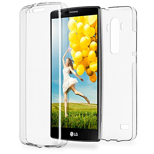 MoEx Funda Protectora 360º de Silicona Compatible con LG G4 | Transparente, Transparent