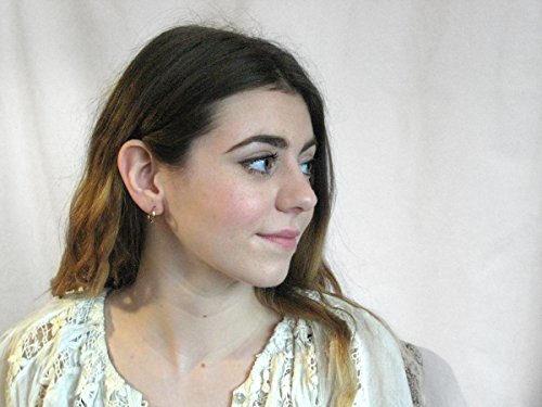 14K Gold Real Endless Round Hoop Earrings, (1.5mm Tube)4