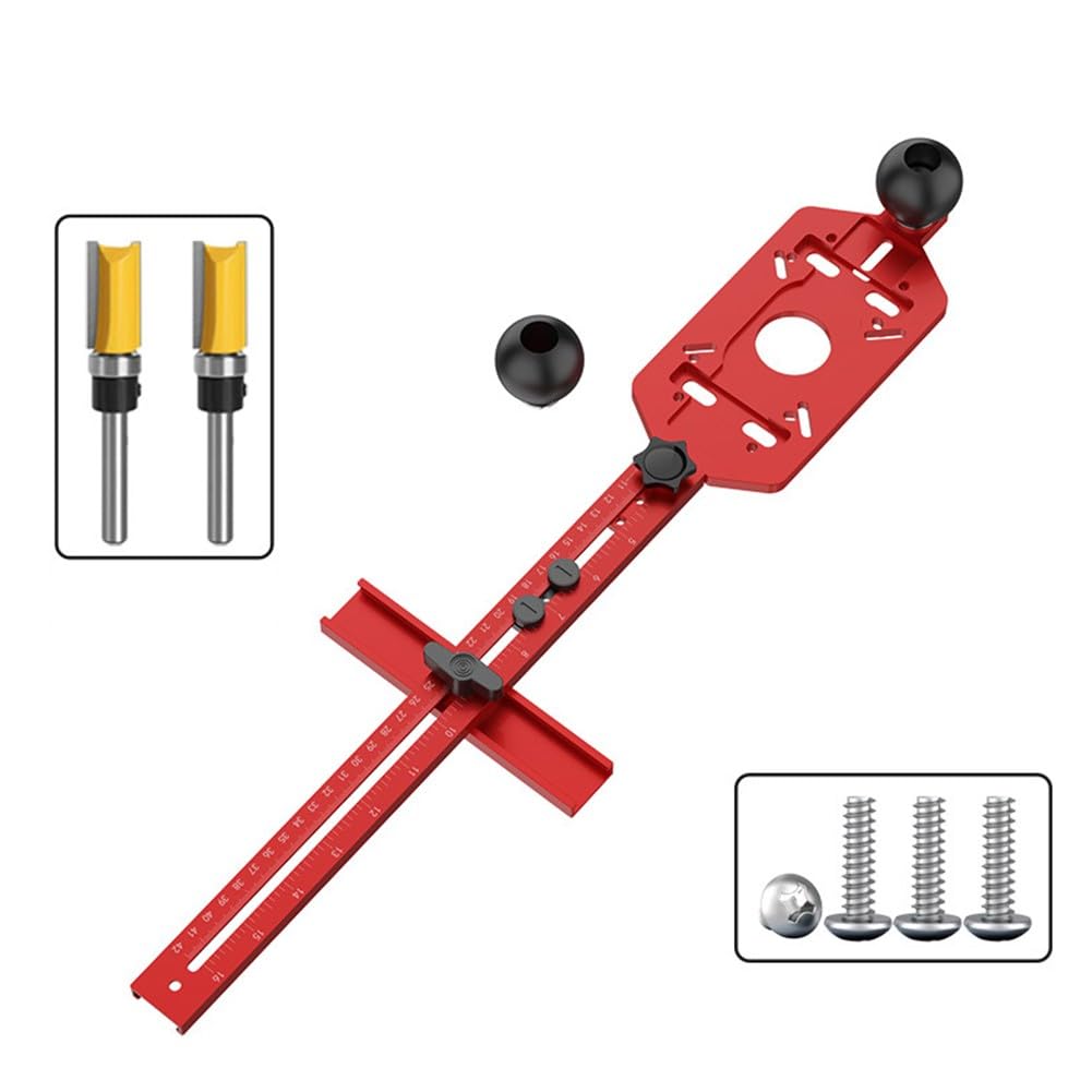 Plantilla de enrutador, base de recortadora, soporte de ranura, guía de aleación de aluminio para carpintería, accesorio de fresado para bandas de bordes, biselado, sujeción de 10-25 mm
