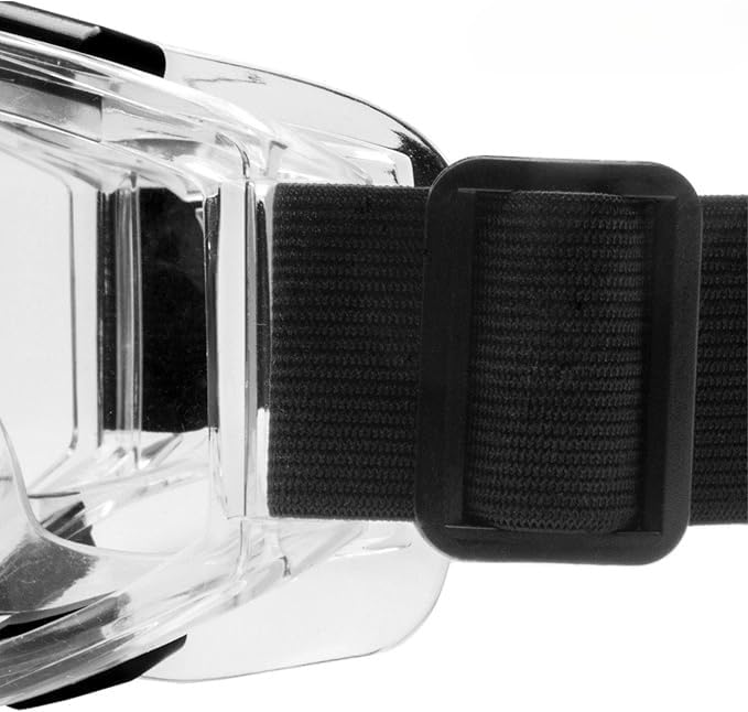 Image of Motorcycle Goggles for Men and Women - UV400 Protection, Anti-Fog, Scratch-Resistant Lens, Adjustable Strap, Windproof and Dustproof Riding Eyewear for Off-Road & Dirt Bike (Transparent)