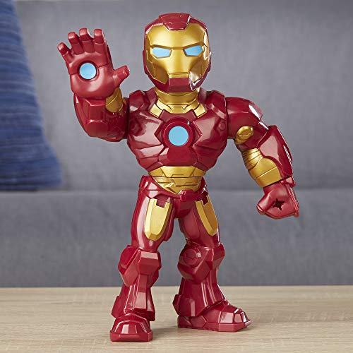 25 cm große Playskool Heroes Marvel Super Hero Adventures Mega Mighties Iron Man Figur zum Sammeln – Bild 6