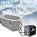 Slanted-Edge Cold Plunge with Chiller, 1/2 HP Water Chiller for Inflatable Ice Bath Tub, WiFi-Enabled Cold Tub Machine, Fast Cooling, 155 Gallon Capacity, 61