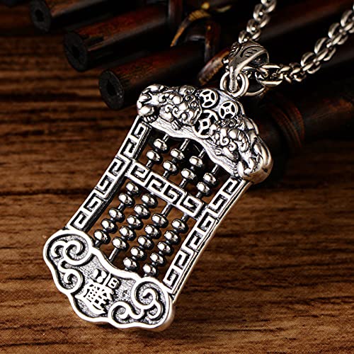 Pendentif abacus argent S925 : sublimez votre look rétro sans effort - 5