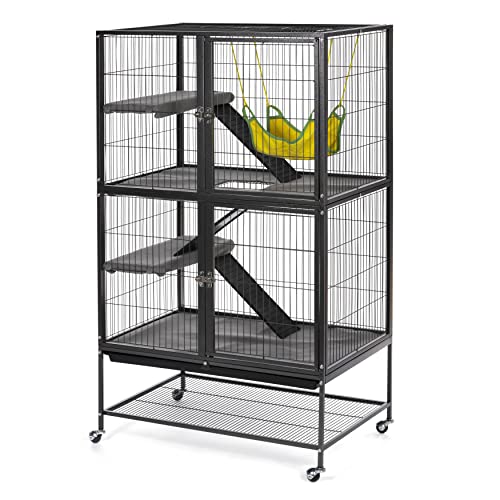 Image of Prevue Pet Products Ferret Cage Plush Fitted Platform Cover Set Gray, 20.5 inch L x 10.3 inch W x 0.5 inch Th