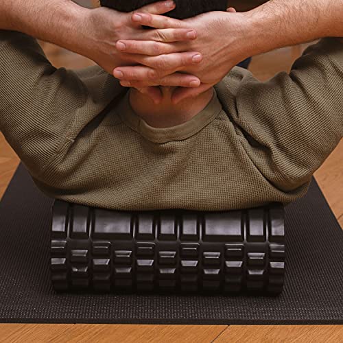Rodillo de masaje unisex para adultos The Gym Sessions EVAROL, negro, 13 x 5,5 cm miniatura 4