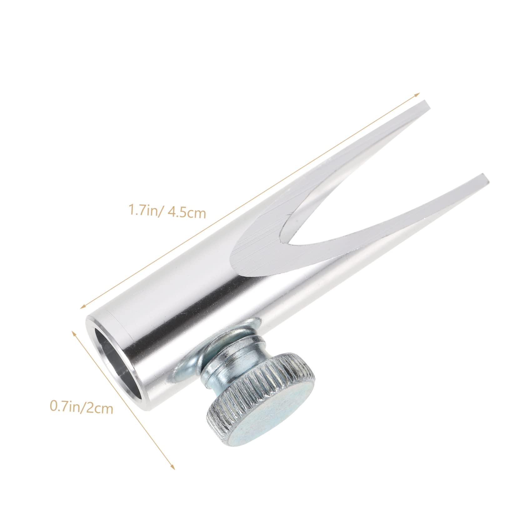 Housoutil Metal Eyebrow Pencil Sharpener Dual-Sided U-Shape Slot Portable Manual Pencil Sharpeners for Kids and Adults Silver