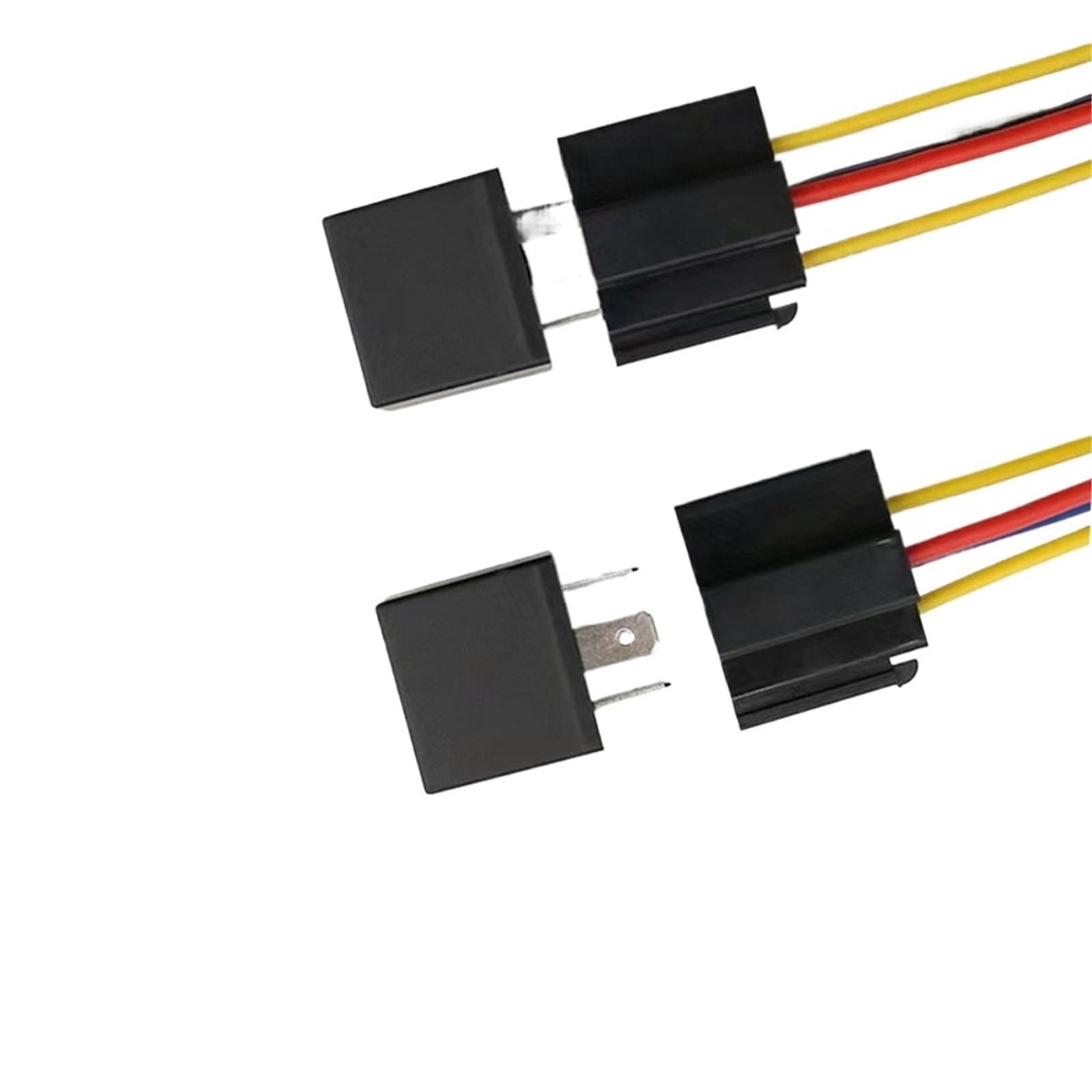 Relé automotriz Impermeable de 12 V, 24 V, 4 Pines, 5 Pines, 4 Pines, 5 Pines, 40 A, con Terminal de Cobre Rojo y Negro, con zócalo de relé.(24V 5P)