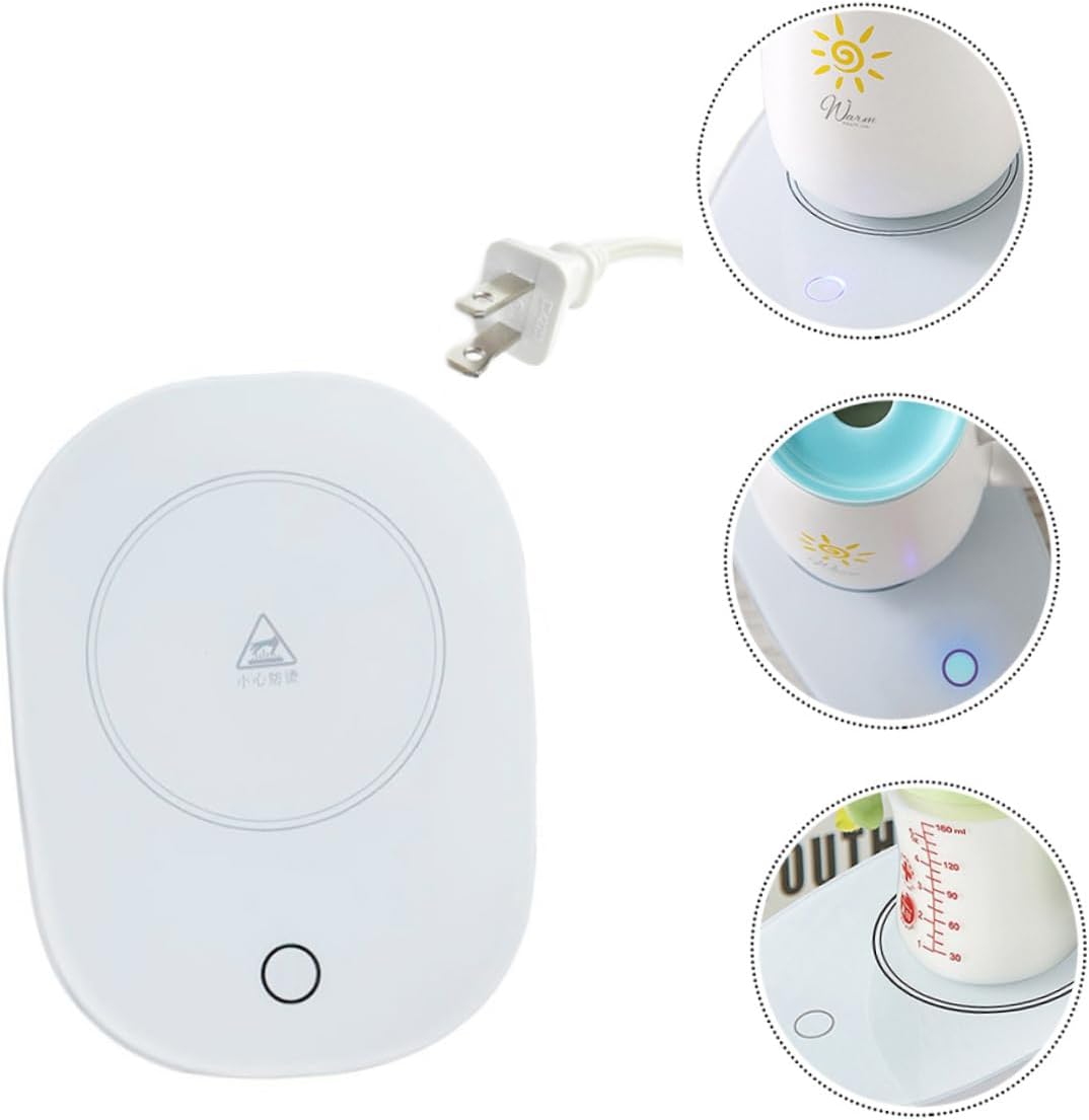 1pc Coffee Mug Heater Electric Desk Warmer Milk Warmer Pad Heated Coaster for Office Portable Milk Tea Cup