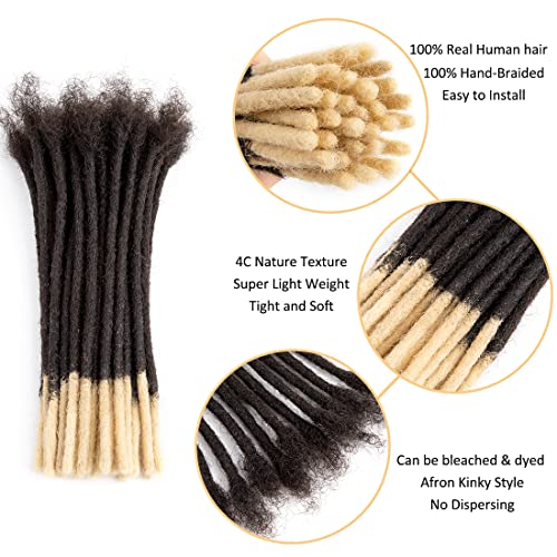 100% Human Hair Dreadlocks Extensions 8 inch Afro Kinky Black 30 Strands 0.4cm Fashion Crochet Braiding Hair For Women by Originea (30 Locs - Image 3