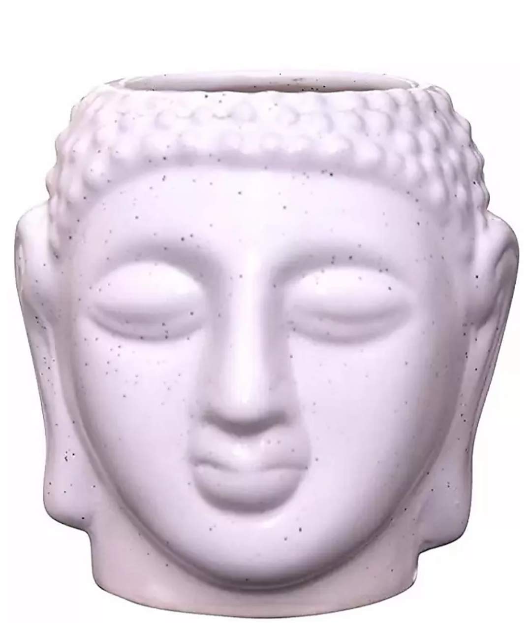 AGARWALS ENETERPRISES White Buddha Ceramic Pot