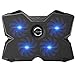 Produktbild HPDOR Laptop KüHler 12"-17",Notebook KüHler, Laptop Cooler Pad, UltradüNne Stummschaltung,Winkel Einstellbar, 4 LüFter900 U/Min, 2 USB-AnschlüSse, Speziell FüR Gamer,Blue