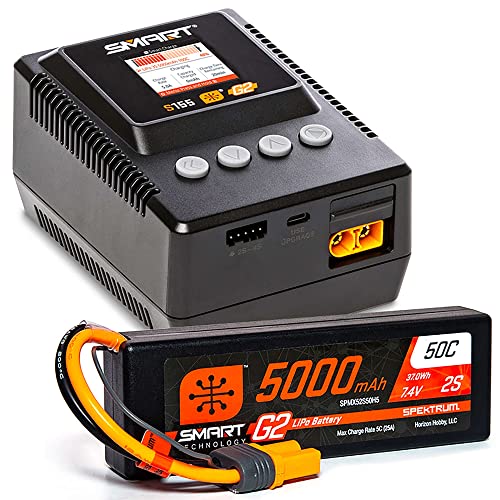 Spektrum Smart Powerstage Surface Bundle: 5000mAh 2S LiPo Battery / S155 Charger, SPMXPSS200 by Spektrum - Used condition - US$88.67