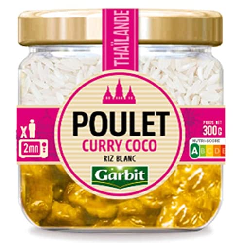 Garbit Pollo Curry Coco arroz blanco 300 g