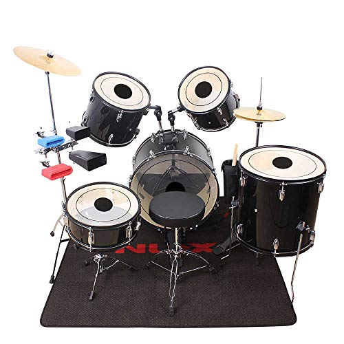 image for Kuyal Clear 5-Piece Drum Heads with Dot Pack Includes 12, 13, 14, 16 &