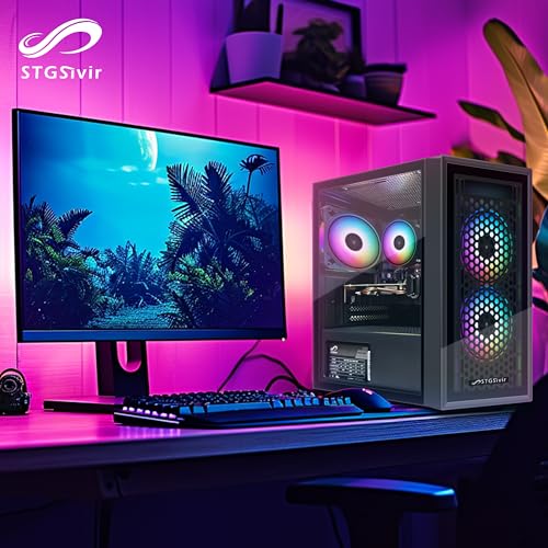 Gaming PC, Radeon R9 370 4G GDDR5, Core i5 3.7GHz, 16G RAM, 512G SSD, 600 M WLAN, BT 5.0, RGB Lüfter x 3, W10H64, Gamer PC Computer Desktop Rechner – Bild 6