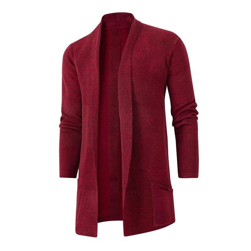 Cárdigan para hombre de punto estilo europeo chaqueta de abrigo para otoño 4