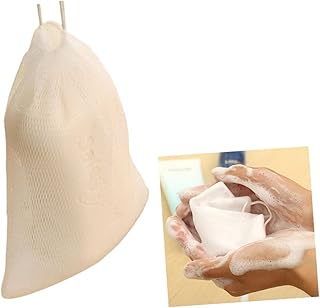 Outanaya 10 Peças Bolsa De Malha De Sabão Bolsa De Sabão Facial Bolha De Sabão Malha De Sabão Cordão De Malha Bolsa De Proteção De Sabão Bolsa De Malha De Sabão Rede De Espuma De Sabão