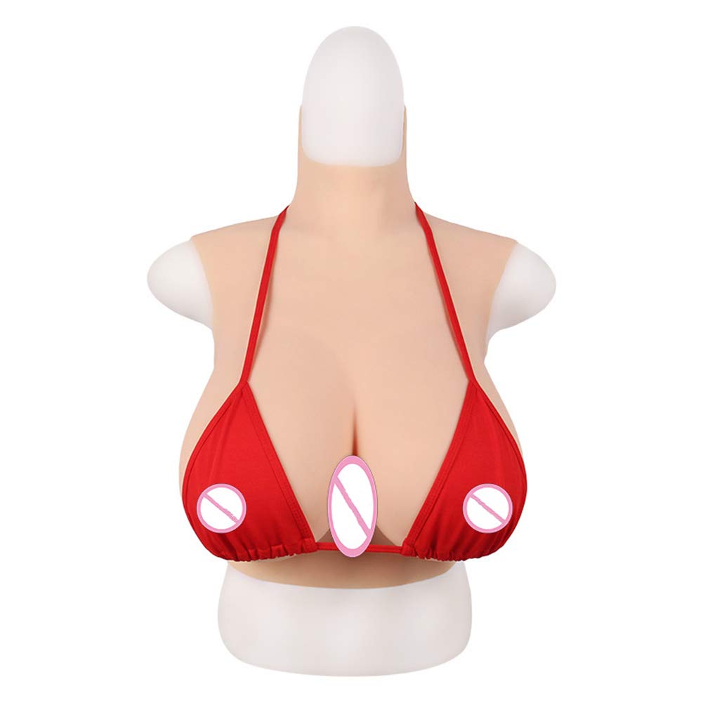 Plato de Mama de Silicona Pechos Falsos Realistas Pechos Falsos de Mama Artificial para Travesti Paciente de Mastectomía Cosplay de Mujeres Trans