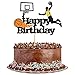 Produktbild 1 Stück Basketball-Kuchenaufsatz Alles Gute zum Geburtstag Schild Tortenaufsatz Basketballspieler Kuchendekorationen für Sport Thema Mann Junge Mädchen Geburtstagsparty Zubehör