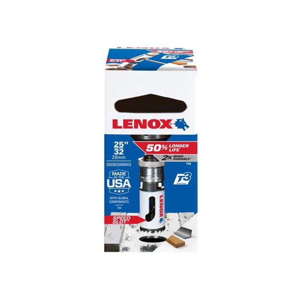Amazon.com: LENOX Tools Bi-Metal Speed Slot Hole Saw with T3