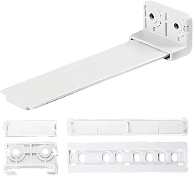 Integrated Fridge Freezer Decor Door Mounting Kit, Refrigerator Drawer Slides, 4.5 In / 11.5 Cm Plastic Sliding Bracket Fixing Kit, For Midea, Beko, Ascoli, Electrolux