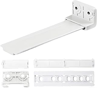 Integrated Fridge Freezer Decor Door Mounting Kit, Refrigerator Drawer Slides, 4.5 In / 11.5 Cm Plastic Sliding Bracket Fixing Kit, For Midea, Beko, Ascoli, Electrolux