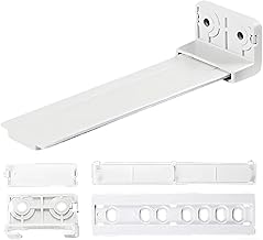 Plastic Sliding Bracket Fixing Kit, Refrigerator Drawer Slides, Universal Integrated Fridge Freezer Decor Door Mounting Kit, 4.5 in, for Midea, Beko, Ascoli,
