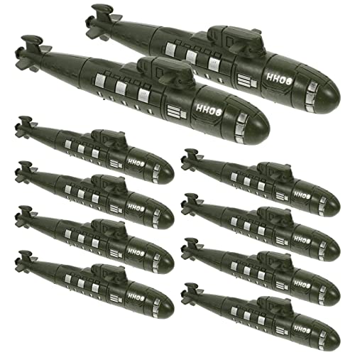 Toddmomy Battleship 10Pcs Submarines Models Model Toy Simulated Submarines Toys Play Set for Kids, Boys and Girls