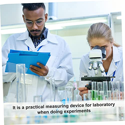 Cilindros graduados de plástico de 100 ml y goteros de 3 ml para medición química juego de 9 piezas 3