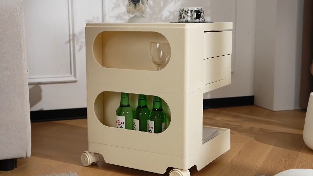 Amazon.co.jp: OSJ ボビーワゴン 収納 マルチ キャスター付 プッシュ式