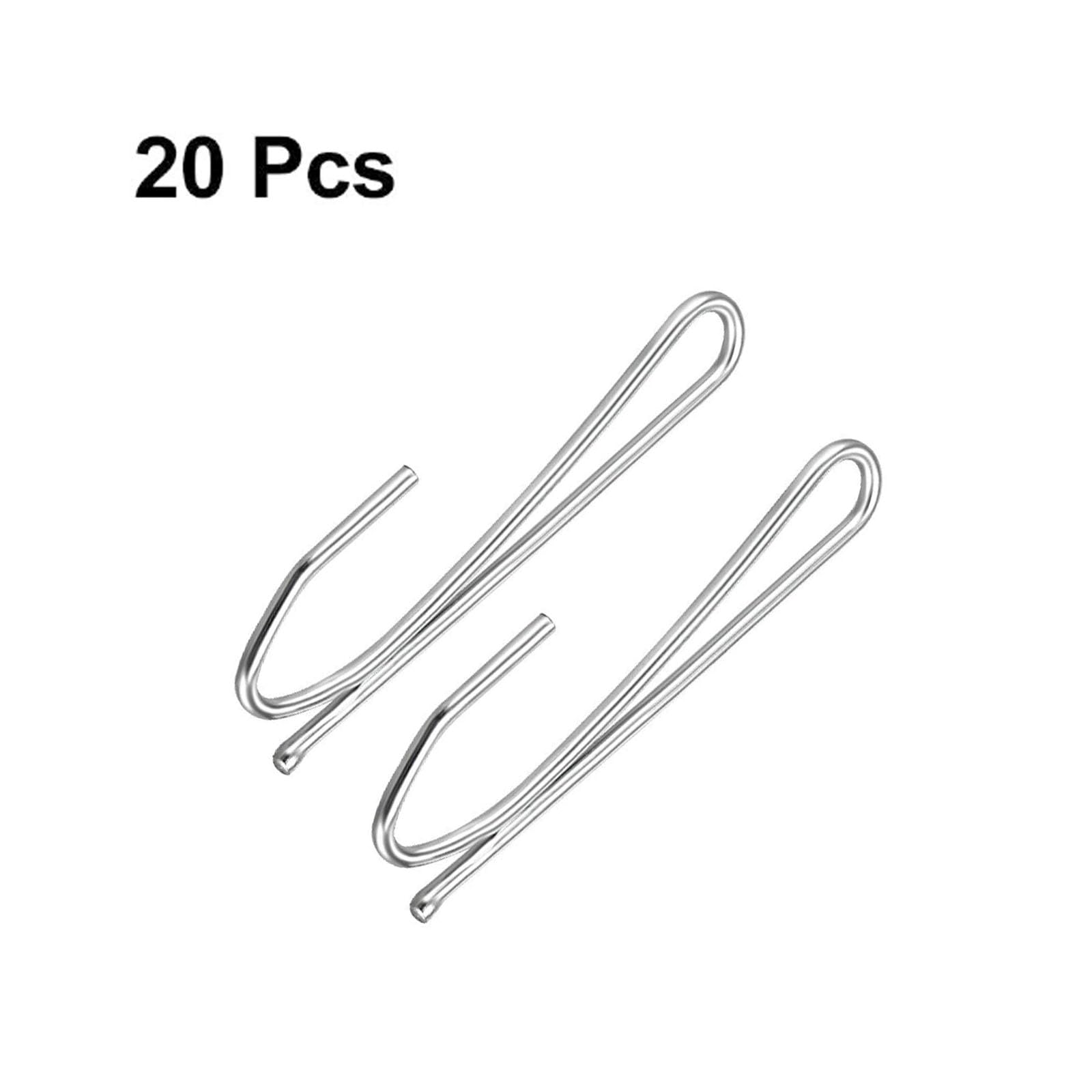 TA-VIGOR 20Pcs Pinch Pleat Curtain Hooks, Metal Pins-On Drapery Prong Hooks for Window Curtain Door Curtain and Shower Curtain - Image 3