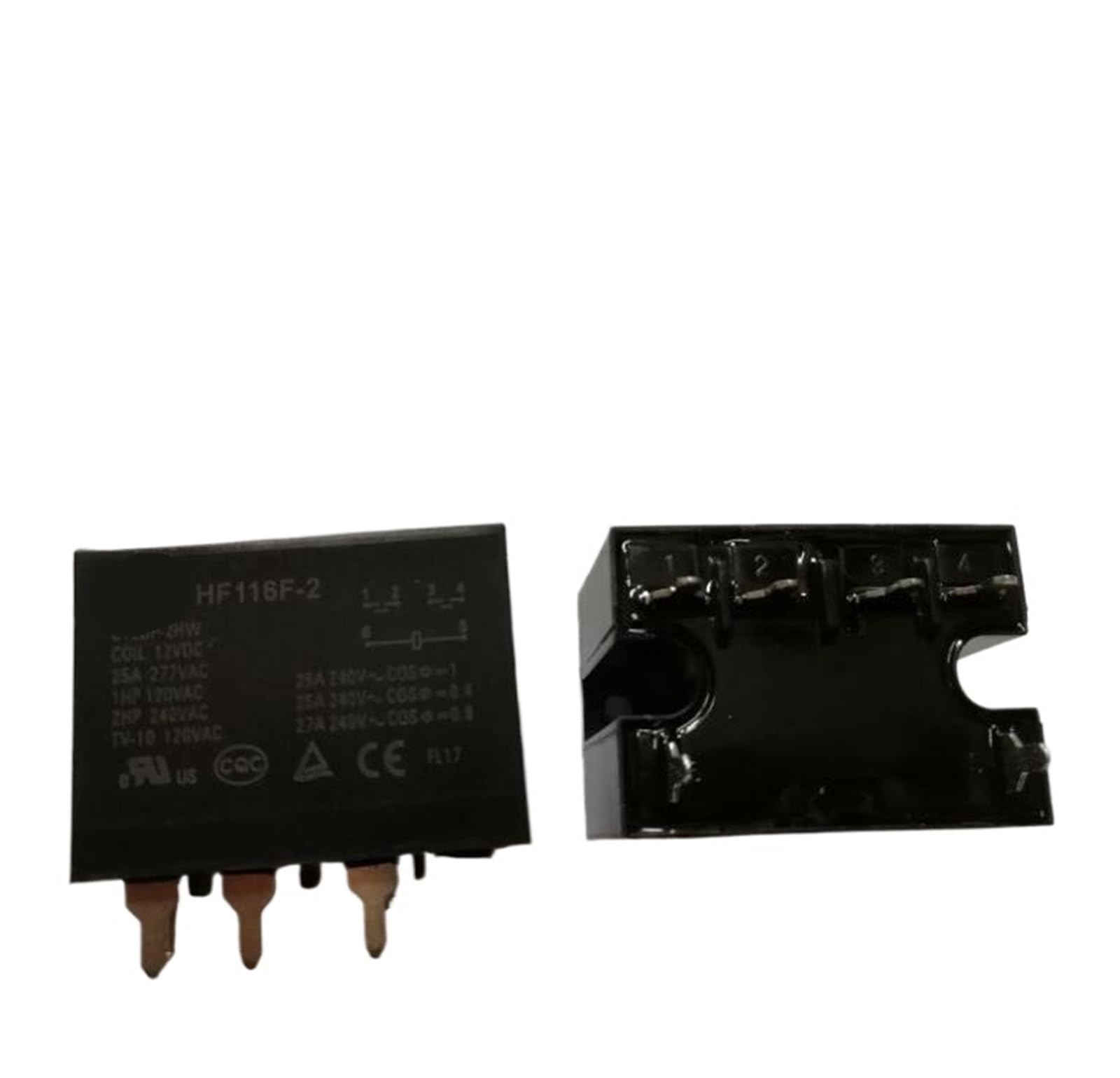 AARTERZZA 1pcs Relay HF116F-2 012DP-2HW 12VDC HF116F-2-012DP-2HW 12VDC 12V DC12V 25A 277VAC 240VAC 6PIN