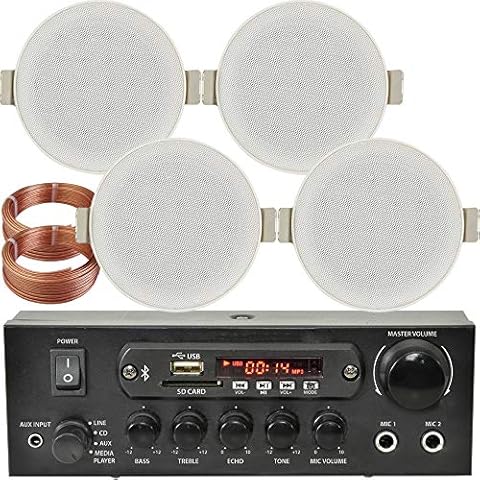 Bluetooth Ceiling Music Kit with Amplifier and Speakers Cover