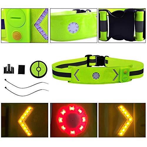 DECDEAL Correia reflexiva do diodo emissor de luz do controlo remoto sem fio 2.4G com visibilidade a