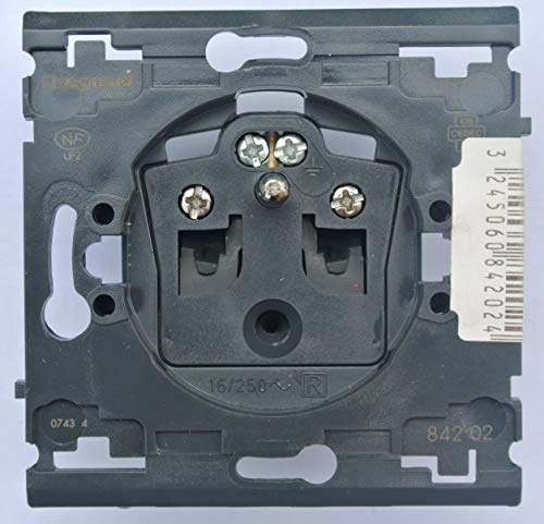 Prise 2 pôles 16 250V (sans terre) en saillie - Noir graphite - Solera