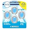 Febreze Bathroom Air Freshener, Odor-Fighting, Plug In Alternative, Air Fresheners for Home and Bathroom and Kitchen, Closet Air Fresheners, Linen & Sky Scent, 4 Count
