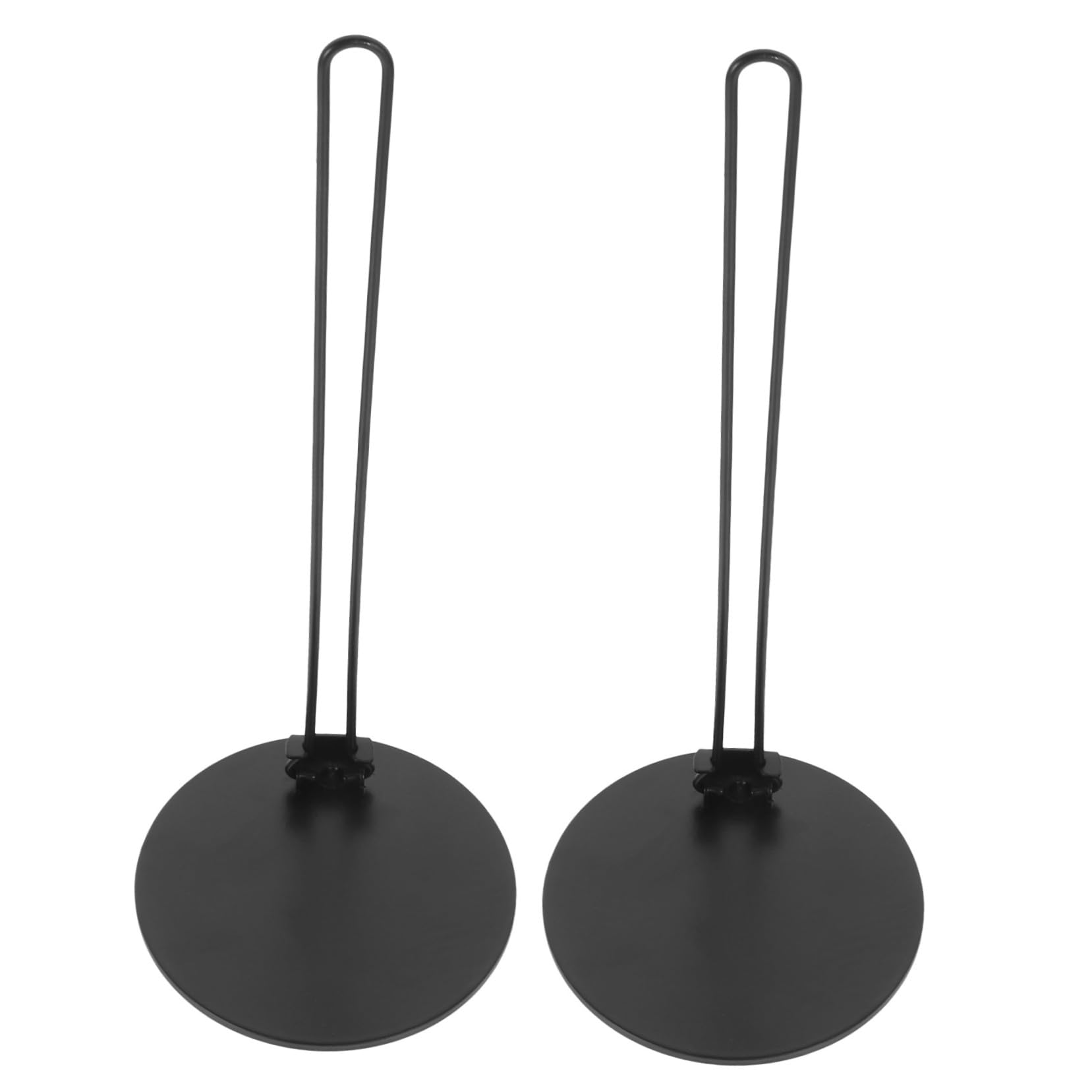 SOLUSTRE 2Pcs Vertical Mug Lid Organizer Detachable Cup Lid Stand for Kitchen Countertop Space Saving Design for All No Drill Installation and Modern Storage