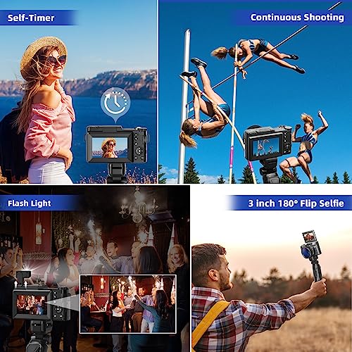 Cámara digital 4K 48MP con trípode y micrófono - Fernando Cortés