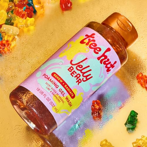Image of Tree Hut Jelly Bear Body Wash, Hydrating & Moisturizing Shower Gel with Shea Butter & Essential Oils, Soft Smooth Glowing Skin, Gentle Cleanser For All Skin Types, Self Care Gifts for Women, 18 Fl Oz