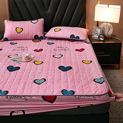BAJIN spannbettlaken bettlaken 48x74cm/2PCS gesteppter Matratzenschoner Cover