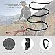 URAQT Abschleppseil Fahrrad Kinder,3 Meter Abschleppseil Kinder Selbsteinziehend Tragfähigkeit 500 lbs Elastisch Recovery Tow Strap Abschleppgurt für Kinder Fahrrad MTB Mountainbike Schwarz