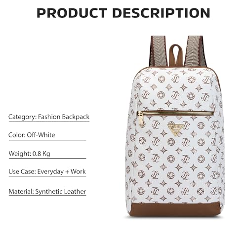 Image of Lavie Signature Women's St.Louis 11L Fashion Backpack for Women | Compact Backpack | Ladies purse | Stylish Shoulder Bag | Gift for Women