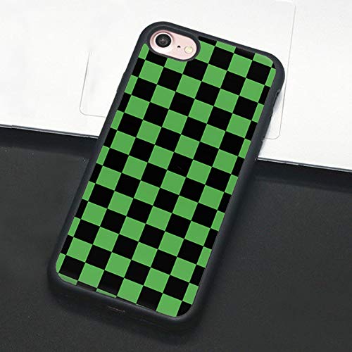 Checkerboard iPhone Case Compatible with iPhone 14 13 12 11 Pro Max Plus Mini SE XS XR X 7 8 Grid Lattice Plaid Tartan Damier Chessboard Checker Flag Cover (iPhone 7/8, 2)