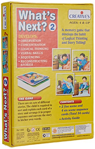 Image of Creative Educational Aids P. Ltd. - CRE0995 Let's Find Out What Puzzle (Multi-Color, 54 Pieces)|CRE0686 What's Next - 2 Card Game (Multi-Color, 34 Pieces)|Match N Learn