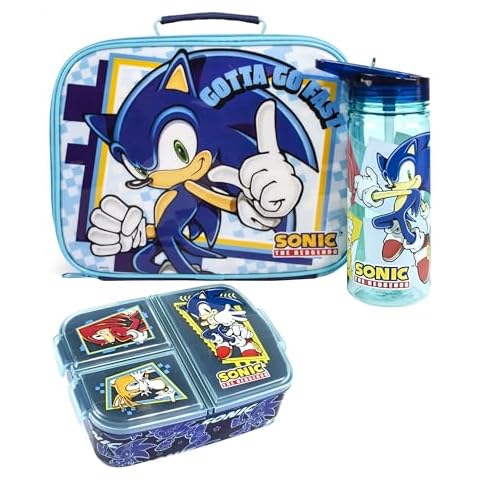 SONIC THE HEDGEHOG Lunch Box Set for Kids Cover